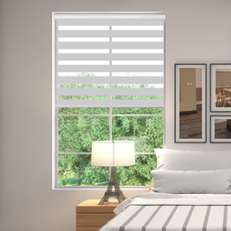 [KC202052327GY] Kenneth Cole Luxury Zebra Blinds 72x90 In. (Blackout) Grey