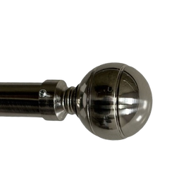 [HHHD-CTRD-01067 (RH120-48B-D) CHCR28645] Classy Homes Curtain Rod 28-48 in Double Black 16/19