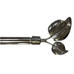 [HHHD-CTRD-01075 (RH025-120S) CHCR29994] ****Classy Homes Curtain Rod 66-120 in Single Silver 16/19