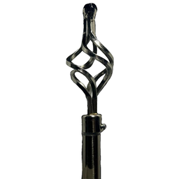 [HHHD-CTRD-01088 (RH091-48S) CHCR30007] ****Classy Homes Curtain Rod 28-48 in Single Silver 16/19