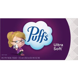 [3700035669] Puffs Ultra Soft Non-Lotion Facial Tissues (124 Count)