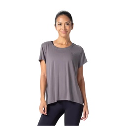 [ESG0231-GY] Elle Sport Ladies T-Shirt, Dark Grey