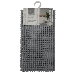 [EB2024061313] Elle Home Microfiber Bath Mat, Grey
