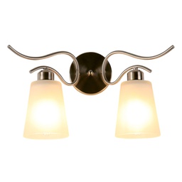 [E028SN-2W/ RHIWL31722] Royal Homes Wall Lamp,2 x E27 60W Satin Nickel