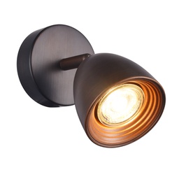 [9145CPB-1L RHIWL31697] Royal Homes Indoor Wall Light,1 x GU10 5W Copper