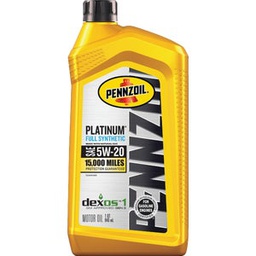 [550022686] Pennzoil Platinum Full Synthetic 5W-20 Motor Oil, 1 Qt.