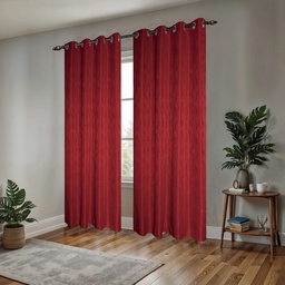 [WPSG50990FBF] CHD Elegante Jacquard Grommet Window Curtain Panel 55 x 90 In. Burgundy