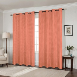 [WPSG51018FBF] CHD Chevron Jacquard Grommet Window Curtain Panel 55 x 90 In. Trcta