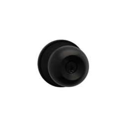 [91160-418] GEO Ball Entry Knob, Matte Black Finish