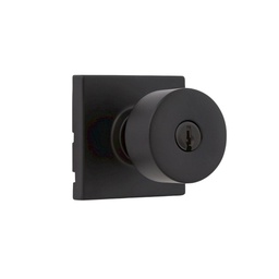 [94002-964] Kwikset Bilbao Entry Lock Square, Matte Black