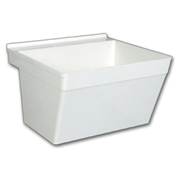 [RHWHT01W] Royal Homes Wall Mount Laundry Basin With Scrub White, 21 X 18 X 12In.
