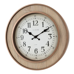 [404-3041] La Crosse Livingston Contemporary Wall Clock 16 In.