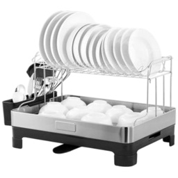 [N37-101-BLK] Nautica Home Dish Rack, Black