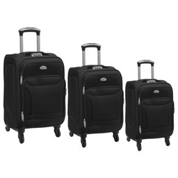 [060-1459266] Clipper Club 3pc Luggage Set, Black