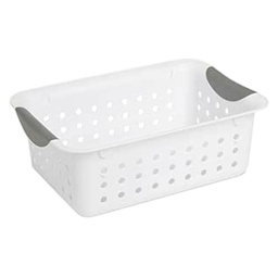 [16228012] Sterilite Small Ultra Basket, White