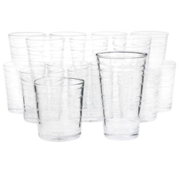 [141410.16] Gibson Home Swirl 16 Piece Glassware Set