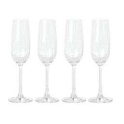 [142020.04] Martha Stewart Vivica 4 Piece Champagne Flute Set 7.3 oz.
