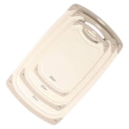 [149334.03] Oster Bexhill 3 Piece Cutting Board Set, Plastic with Non-Slip Edges, 9.8, 13 &amp; 16 In.
