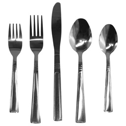 [80058.2 / 80058.20] Gibson Everyday Creston 20 Piece Flatware Set, Service for 4, Stainless Steel 
