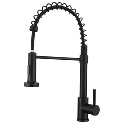 [RHPOKF34172 / 1017] Royal Homes SS Kitchen Faucet with Pull-Out Sprayer, Matte Black