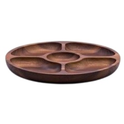 [N43-133-ACAC] Nautica Home Acacia Wood Divided Serving Board