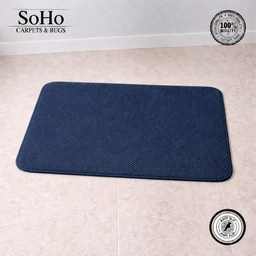[WF-POP-40X60BLU] SoHo Carpets Memory Foam Bath Mat 40x60cm Blue