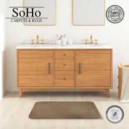 [WF-POP-50X80BGE] SoHo Carpets Memory Foam Bath Mat 50x80cm Beige