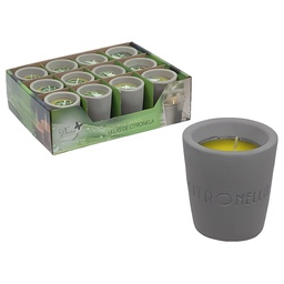 [769-00825] Decore Citronella Candle in Cement Pot