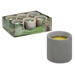 [769-00823] Decore Citronella Candle in Cement Pot