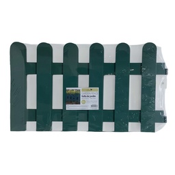 [767-02027] Decore Plastic Garden Fence - Set of 2 - Green