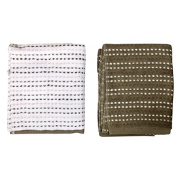 [708-0541274-77] Spa Collection 2-ply Towels Gray, 2-pack
