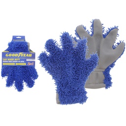 [991-2306012] Goodyear 2-in-1 Car Washing Mitt Blue/ Gray