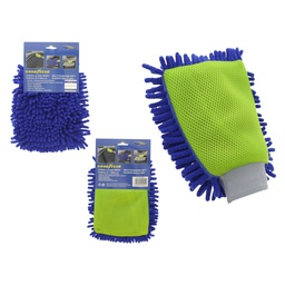 [991-90138062] Goodyear Chenille Mesh Multi-Purpose Car Washing Mitt Blue/ Green