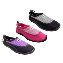 [539-1452518] Randers Ladies' Water Shoes, Black/ Gray, Pink, Black/ Purple