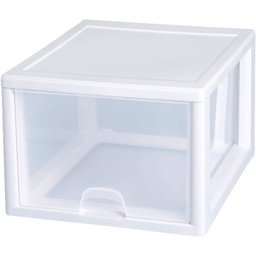 [23108004] Sterilite 27 Quart Stackable Storage Drawer 14 x 10.25 x 17 In., White
