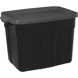 [RMRT180025] Rubbermaid Roughneck Storage Tote 18 Gal Black