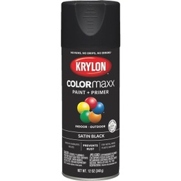 [K05557007] ^Krylon ColorMaxx12 Oz. Satin Spray Paint, Black