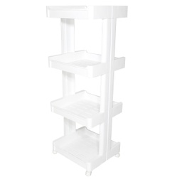 [HHSO-LNBK-01003 / DM0260 / DM0260/ZY-132] Duramade 4-Tier Storage Plastic 39x35x109cm, White