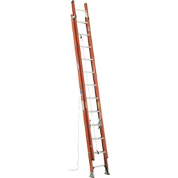 [D6224-2] Werner 24 Ft. Fiberglass Extension Ladder with 300 Lb. Load Capacity Type IA Duty Rating