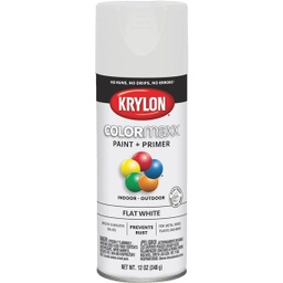 [K05548007] Krylon ColorMaxx Flat Spray Paint 12 Oz., White