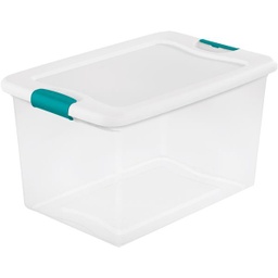 [14978006 / 4387080] Sterilite Latching Storage Tote 64 Qt. White