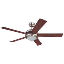 [78611] Westinghouse Comet Ceiling Fan 52 In. Brushed Nickel Finish (C.F.M - 3588)