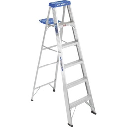 [366] ****Werner 6 Ft. Aluminum Step Ladder with 250 Lb. Load Capacity Type I Ladder Rating