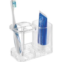 [43430 / 43430ES] InterDesign Med+ Toothbrush Holder, Clear