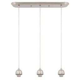 [63012] ****Westinghouse 3 Light Brushed Nickel Pendant
