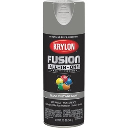 [K02726007] ****Krylon Fusion All-In-One Gloss Spray Paint &amp; Primer, Vintage Gray