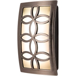 [11257] ****GE LED CoverLite Night Light Auto On/Off, Brushed Nickel | Leaves