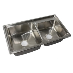 [RHDBKS15567 RHKS-DC7843] Royal Homes Topmount Kitchen Sink 30.5 x 17 x 7 in 304 Stainless Steel