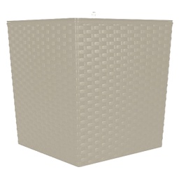 [MCX084000] ****Rey Planter Square Rattan Style 9.8in