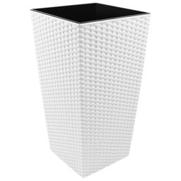 [MCX132000] ****Rey Planter Square Rattan Style 15.75in